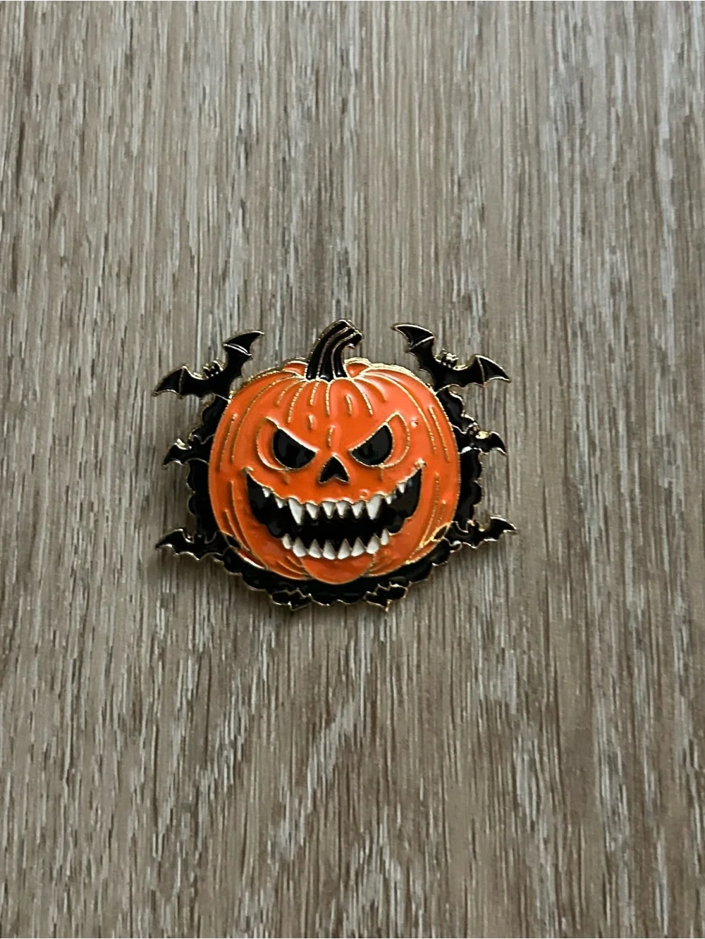 Spooky Jack-O'-Lantern Brooch